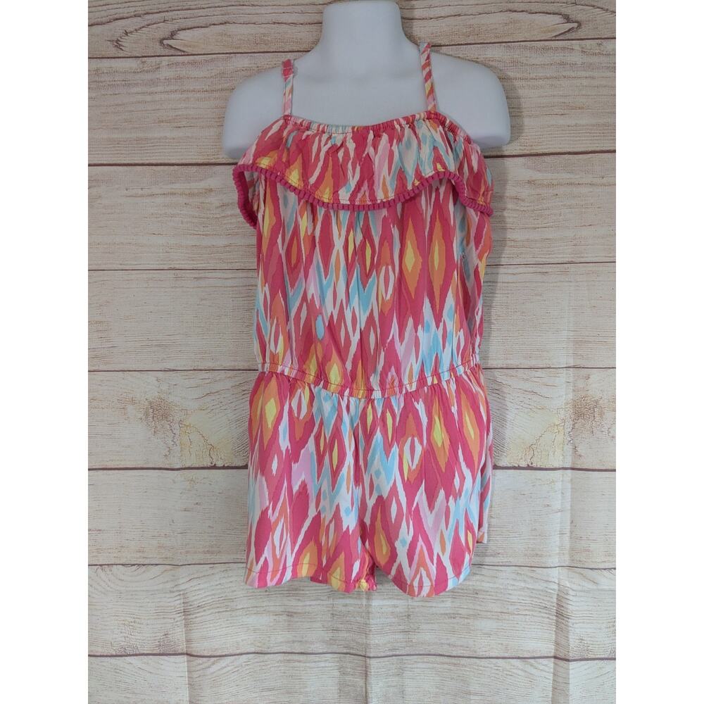 Girl's size 7/8 Medium Romper Children's Place Colorful Elastic waist